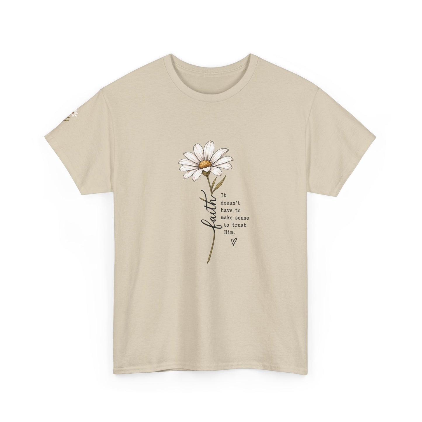 Daisy Illustration Tee – "It's Okay to Have a Little More Time" Inspirational Floral T‑Shirt