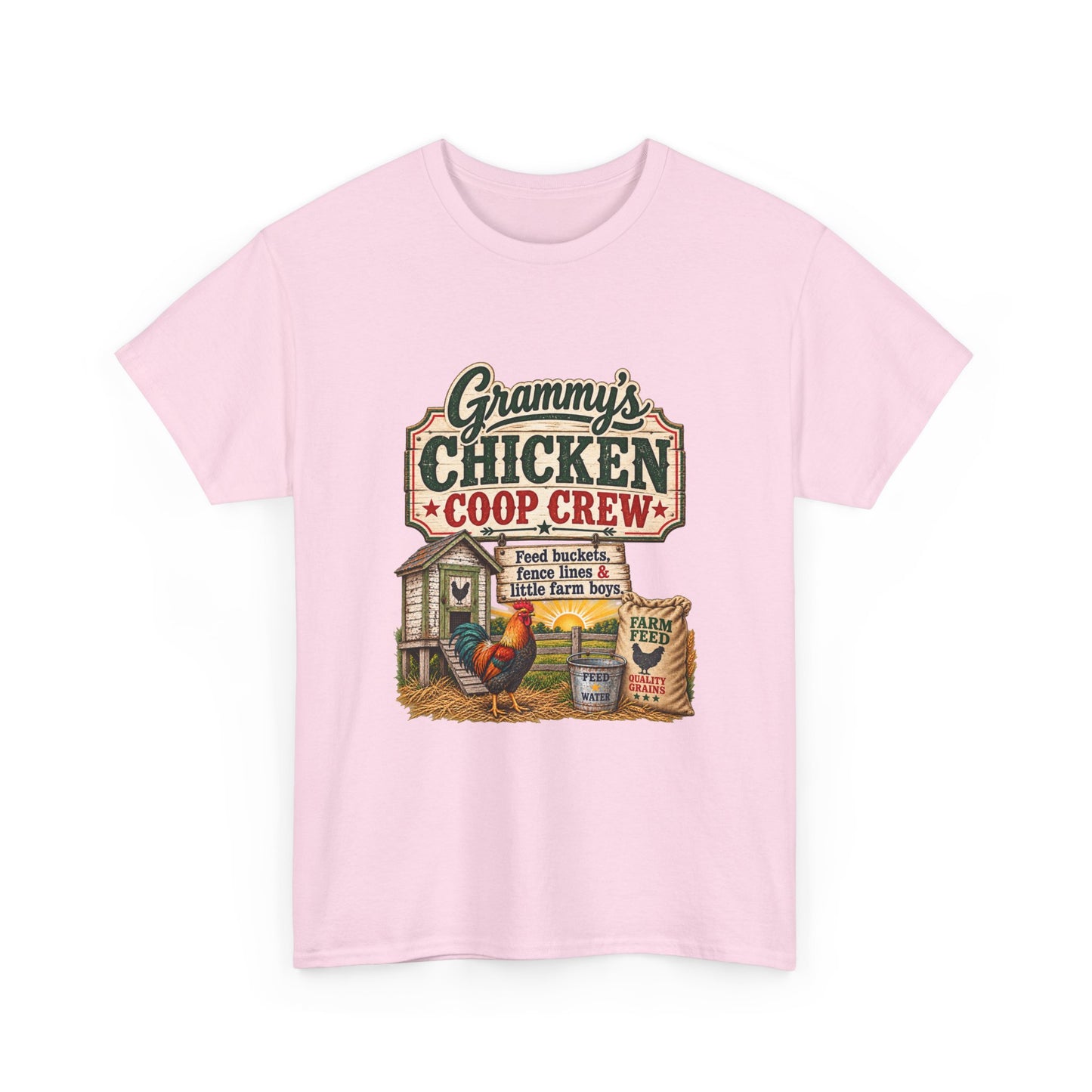 Grammy's Chicken Coop Crew T-Shirt — Vintage Farmhouse Gift for Grandma