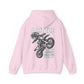Women’s Motocross Hoodie – “Real Girls Let ‘Er Eat / A Little Dirt Never Hurt” Dirt Bike Pullover