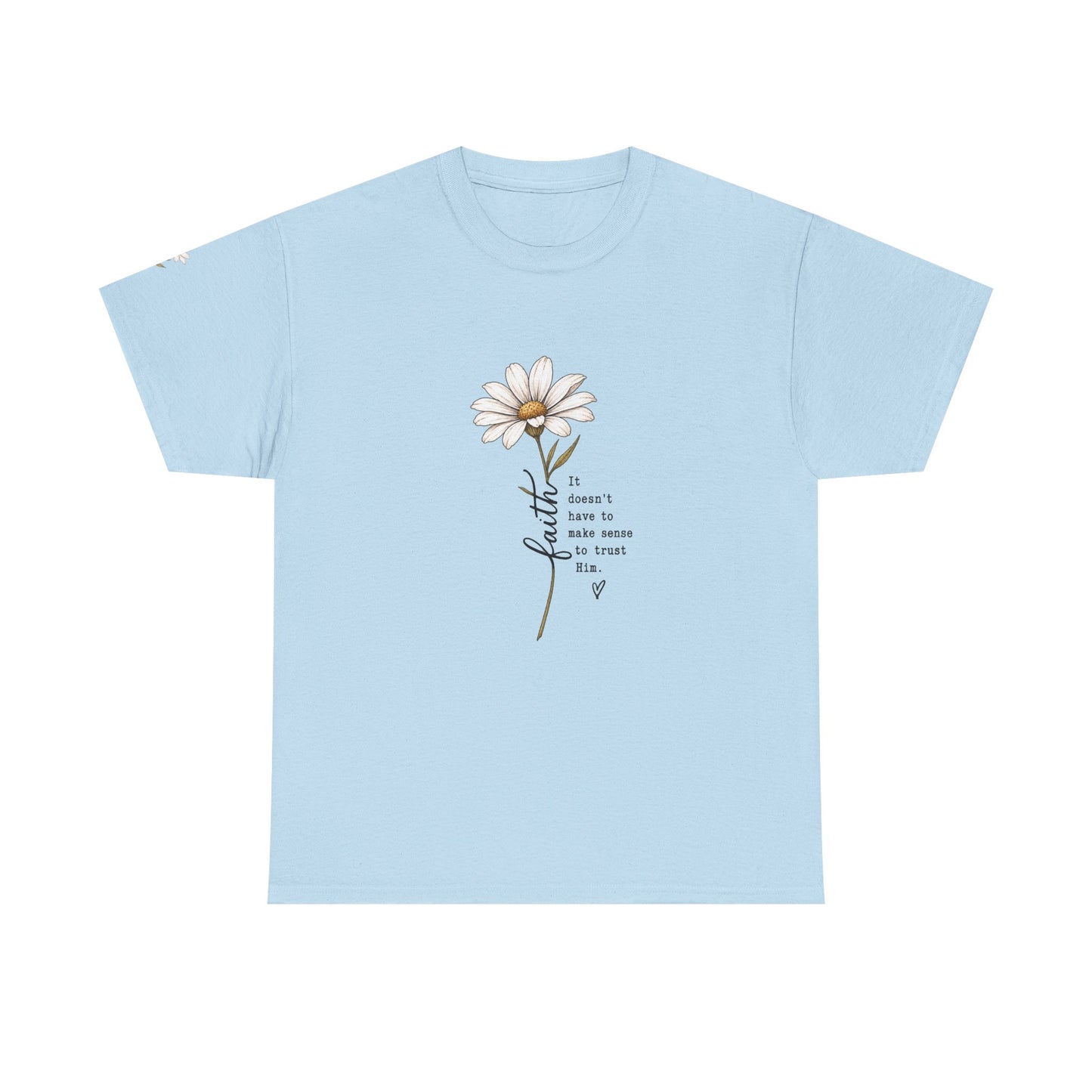 Daisy Illustration Tee – "It's Okay to Have a Little More Time" Inspirational Floral T‑Shirt