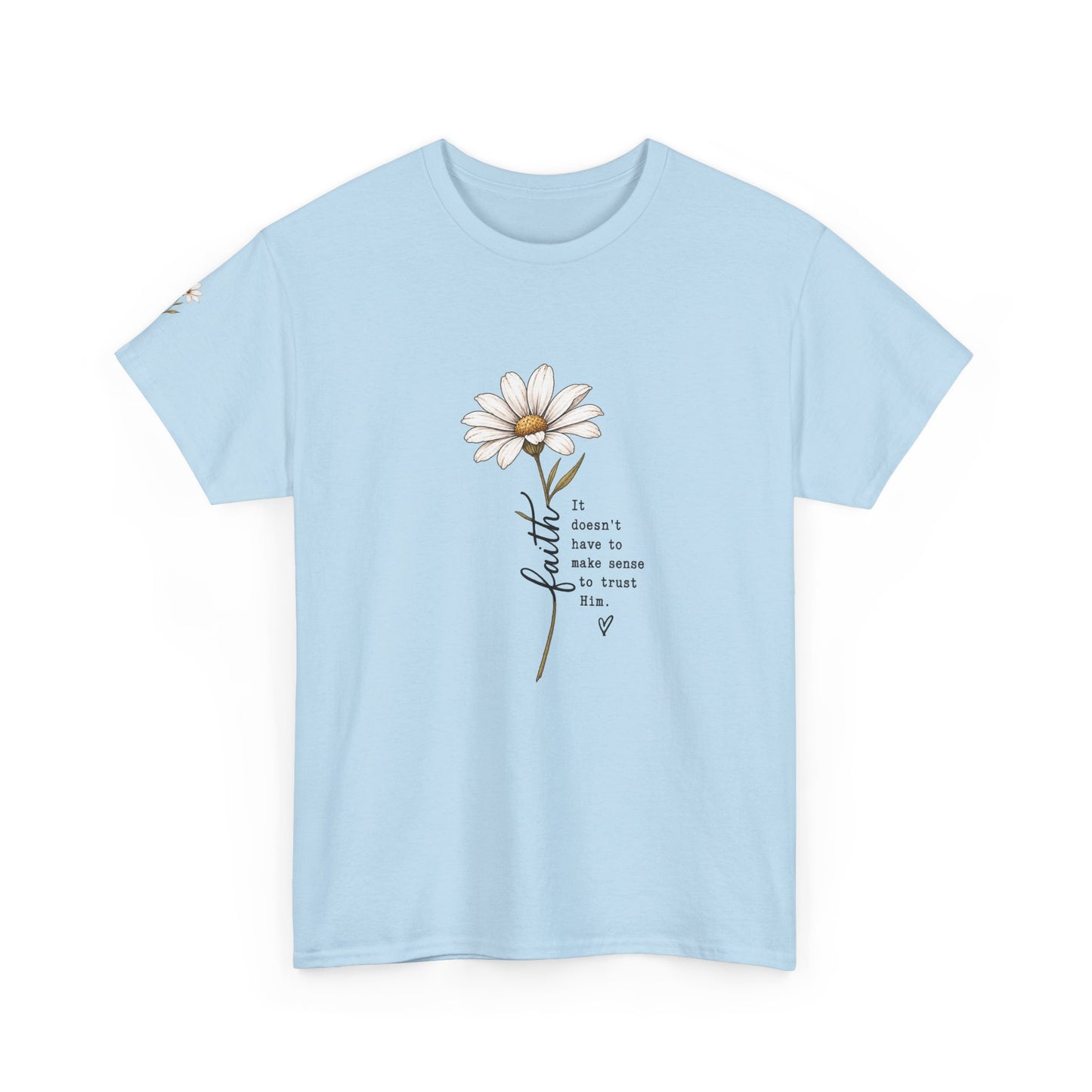 Daisy Illustration Tee – "It's Okay to Have a Little More Time" Inspirational Floral T‑Shirt