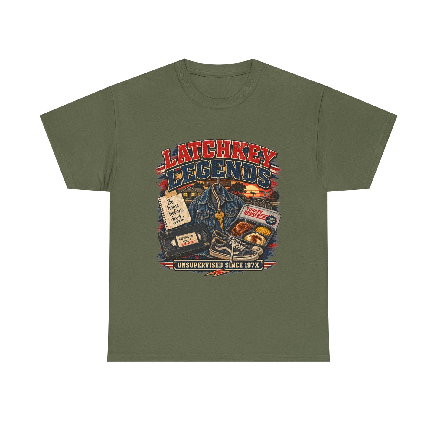Latchkey Legends T‑Shirt – Vintage 'Unsupervised Since 19??' Retro Kids of the 80s Tee