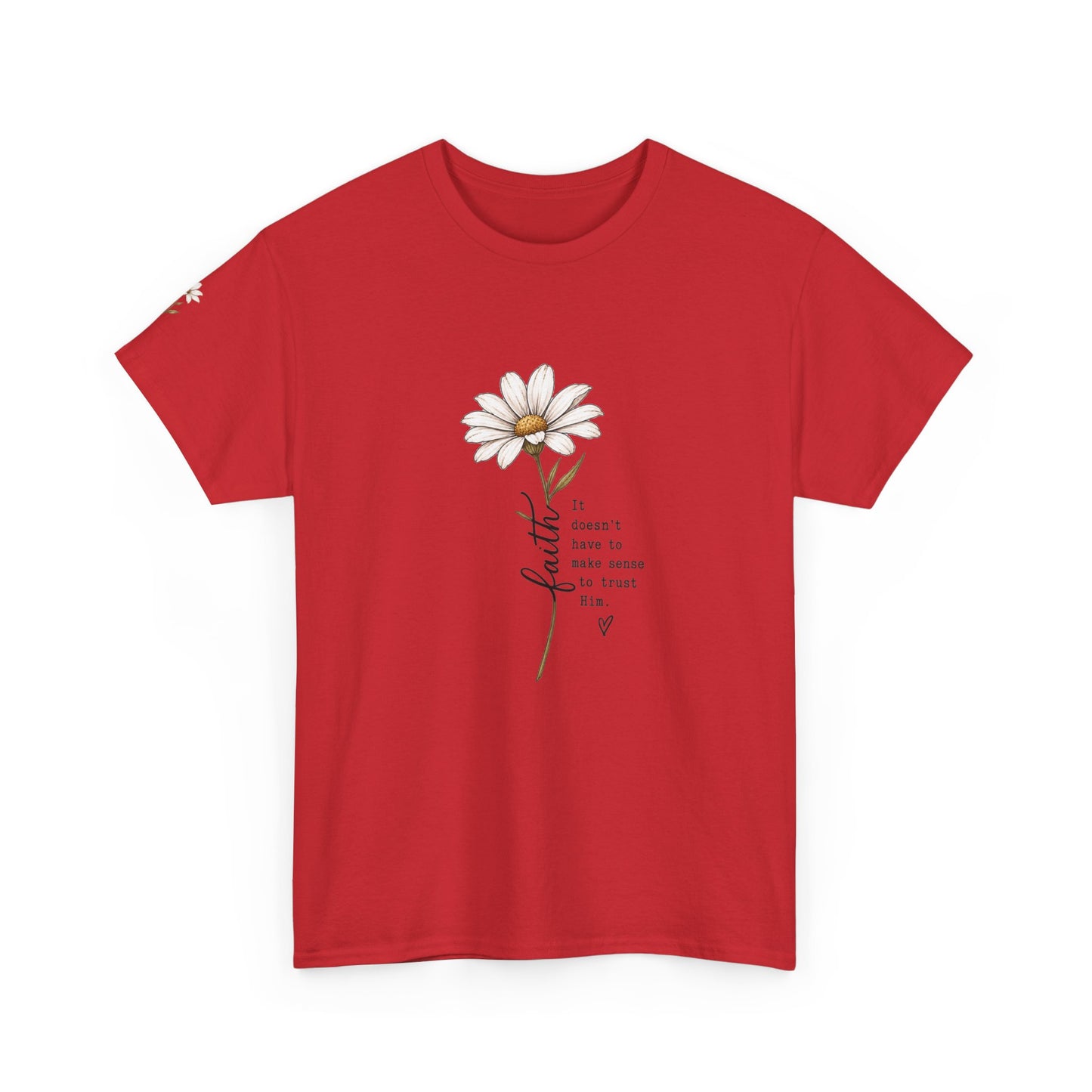 Daisy Illustration Tee – "It's Okay to Have a Little More Time" Inspirational Floral T‑Shirt