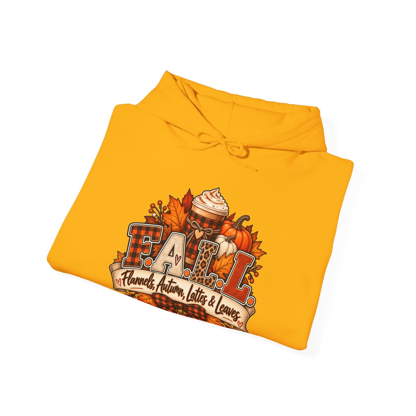Fall Cozy Hoodie — "Stay Cozy" Autumn Leaves & Pumpkin Spice Sweatshirt