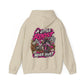 Racer Girl Motorcycle Hoodie — "Real Girls Let 'Er Eat" / "A Little Roost Never Hurt"