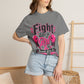 Fight Like a Girl T‑Shirt — "Because Girls Are Tough as Hell" Boxing Tee