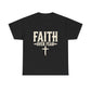 Faith Over Fear T-Shirt — Christian Inspirational Tee with Cross (Walk on Water Back Design)