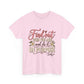 Inspirational Quote Tee — "Find Out Who You Are and Do It On Purpose" Floral Graphic T-Shirt