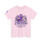 Pancreatic Cancer Awareness T-Shirt — Purple Ribbon Hope, Strength & Faith Tee