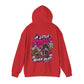 Racer Girl Motorcycle Hoodie — "Real Girls Let 'Er Eat" / "A Little Roost Never Hurt"