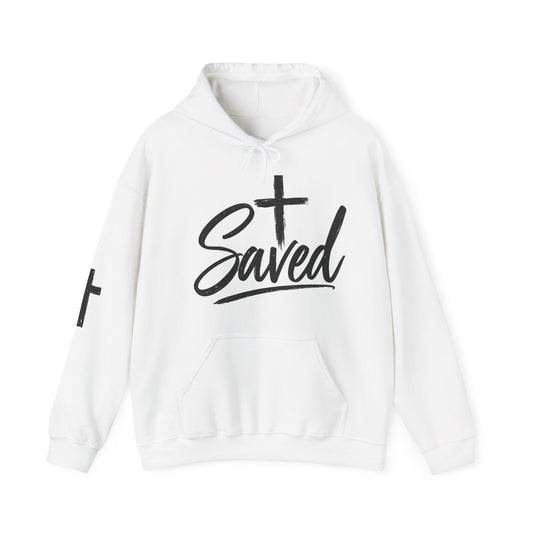 Saved Cross Hoodie — Christian Faith Pullover