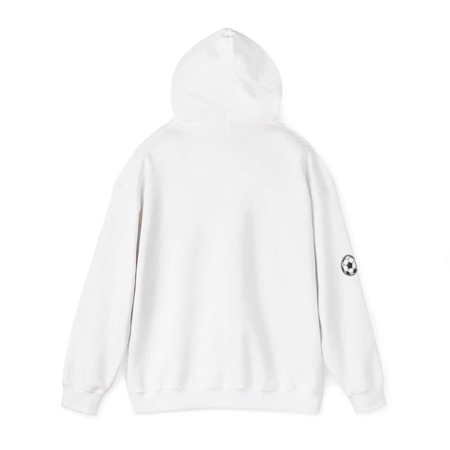 Soccer Love Hoodie – 'Love Soccer' Heart & Ball Graphic Hooded Sweatshirt