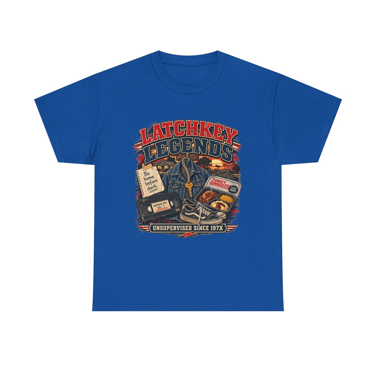 Latchkey Legends T‑Shirt – Vintage 'Unsupervised Since 19??' Retro Kids of the 80s Tee