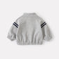 Infant and Toddler Stand Collar Zipper TopBoy Side Stripe Elastic Cuffed Sweatpants