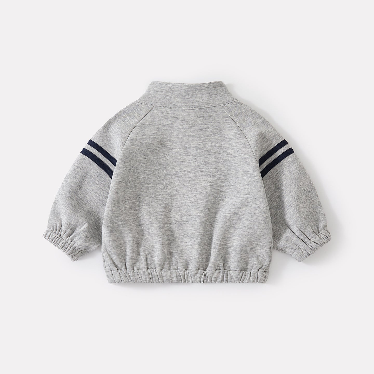 Infant and Toddler Stand Collar Zipper TopBoy Side Stripe Elastic Cuffed Sweatpants