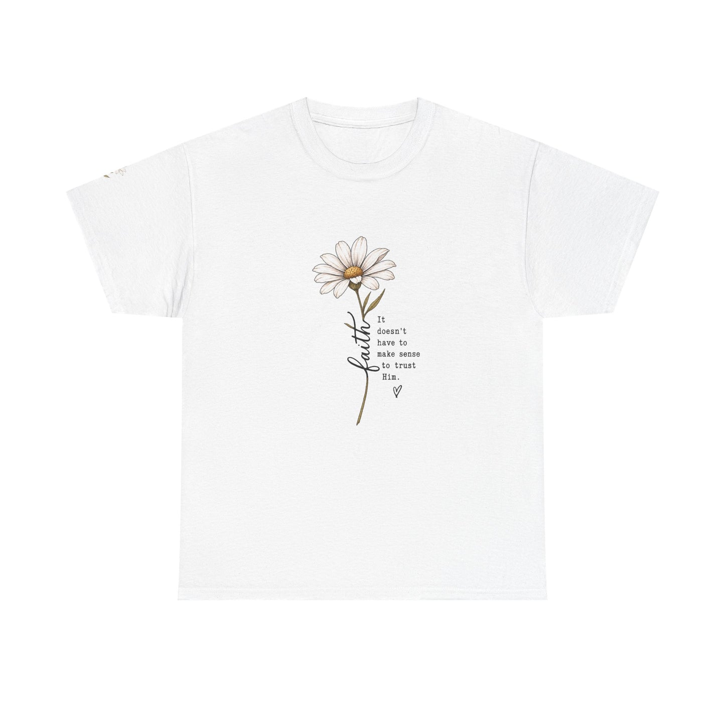 Daisy Illustration Tee – "It's Okay to Have a Little More Time" Inspirational Floral T‑Shirt
