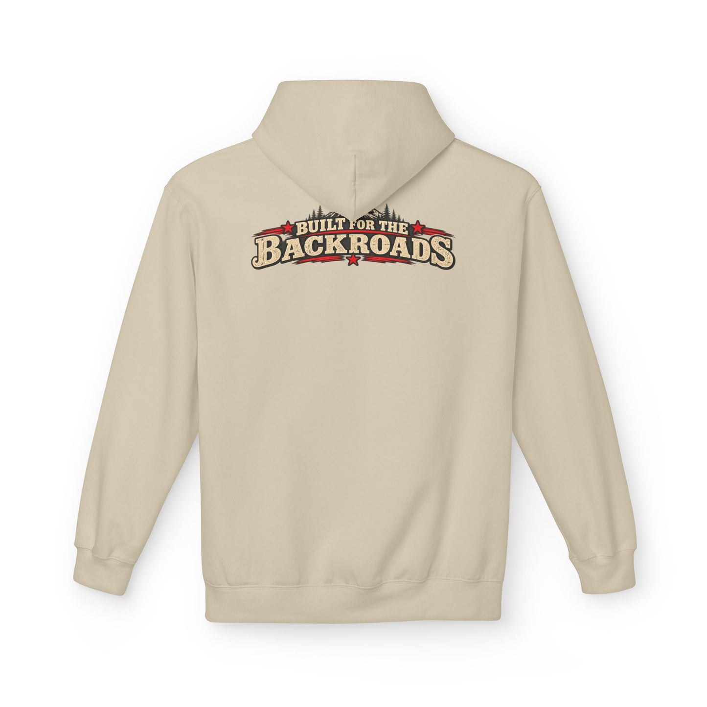 Hoodie — 'Built on the Backroads' Jimmy Riggs Vintage Truck Graphic