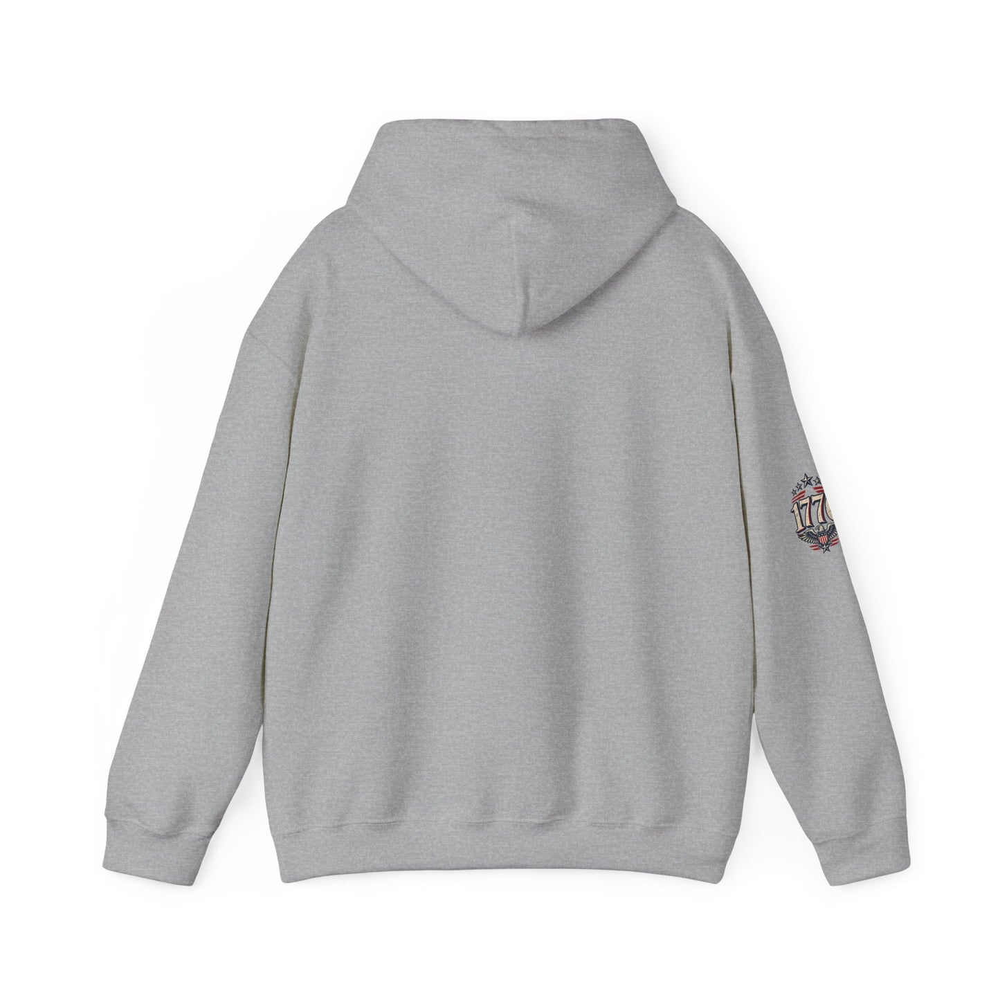 Patriotic 'Land of the Free' Eagle Hoodie – American Flag Veteran Tribute