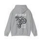 Women’s Motocross Hoodie – “Real Girls Let ‘Er Eat / A Little Dirt Never Hurt” Dirt Bike Pullover