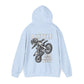 Women’s Motocross Hoodie – “Real Girls Let ‘Er Eat / A Little Dirt Never Hurt” Dirt Bike Pullover