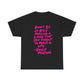 Dolly Parton Quote Tee — "Don't Be So Busy Making a Living" Pink Handwritten Graphic T-Shirt