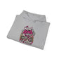 Hoodie — 'Real Girls Let'er Eat' Pink Motorcycle Graphic Hoodie