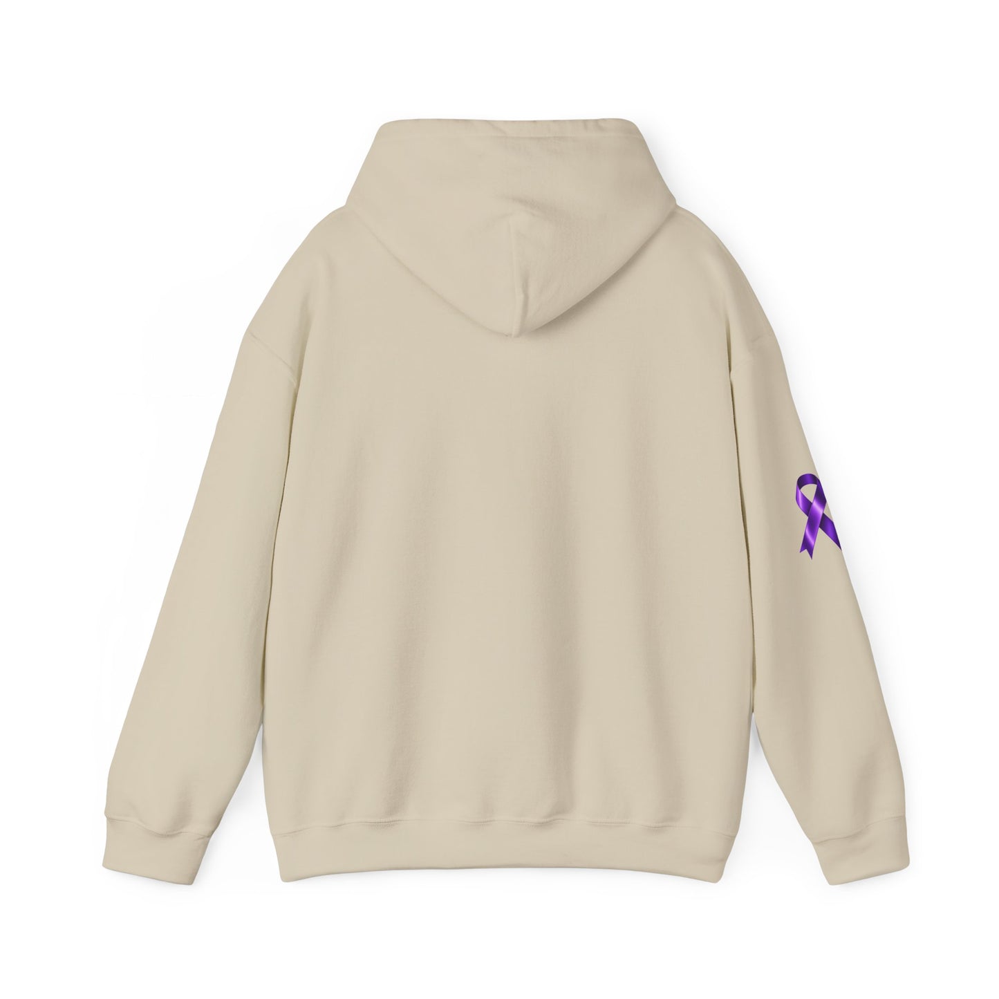 Pancreatic Cancer Awareness Hoodie – Purple Ribbon Floral Support Sweatshirt