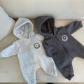 Baby jumpsuit cartoon hooded baby clothes