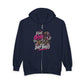 Dirt Bike Hoodie – "Real Girls Ride Dirt Bikes" Full-Zip Zip-Up Sweatshirt
