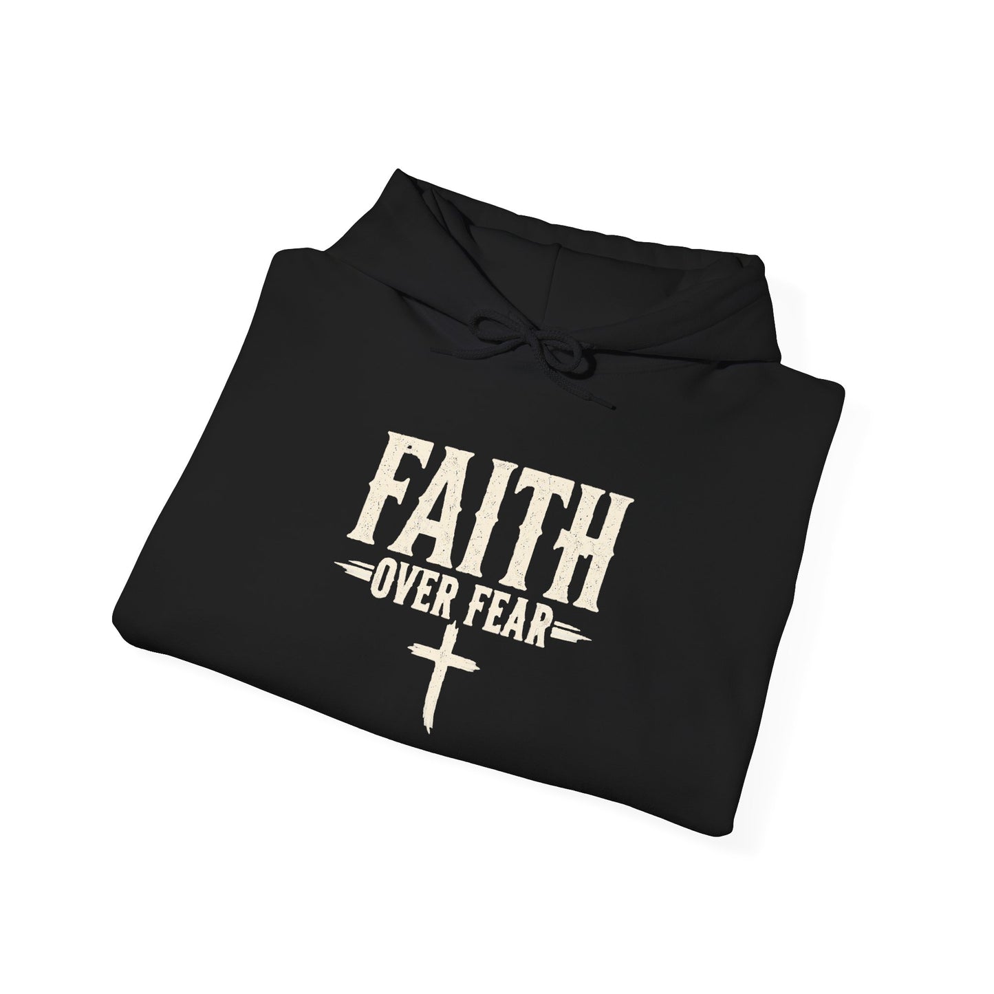 Faith Over Fear Hoodie — "Walk by Faith" Christian Pullover