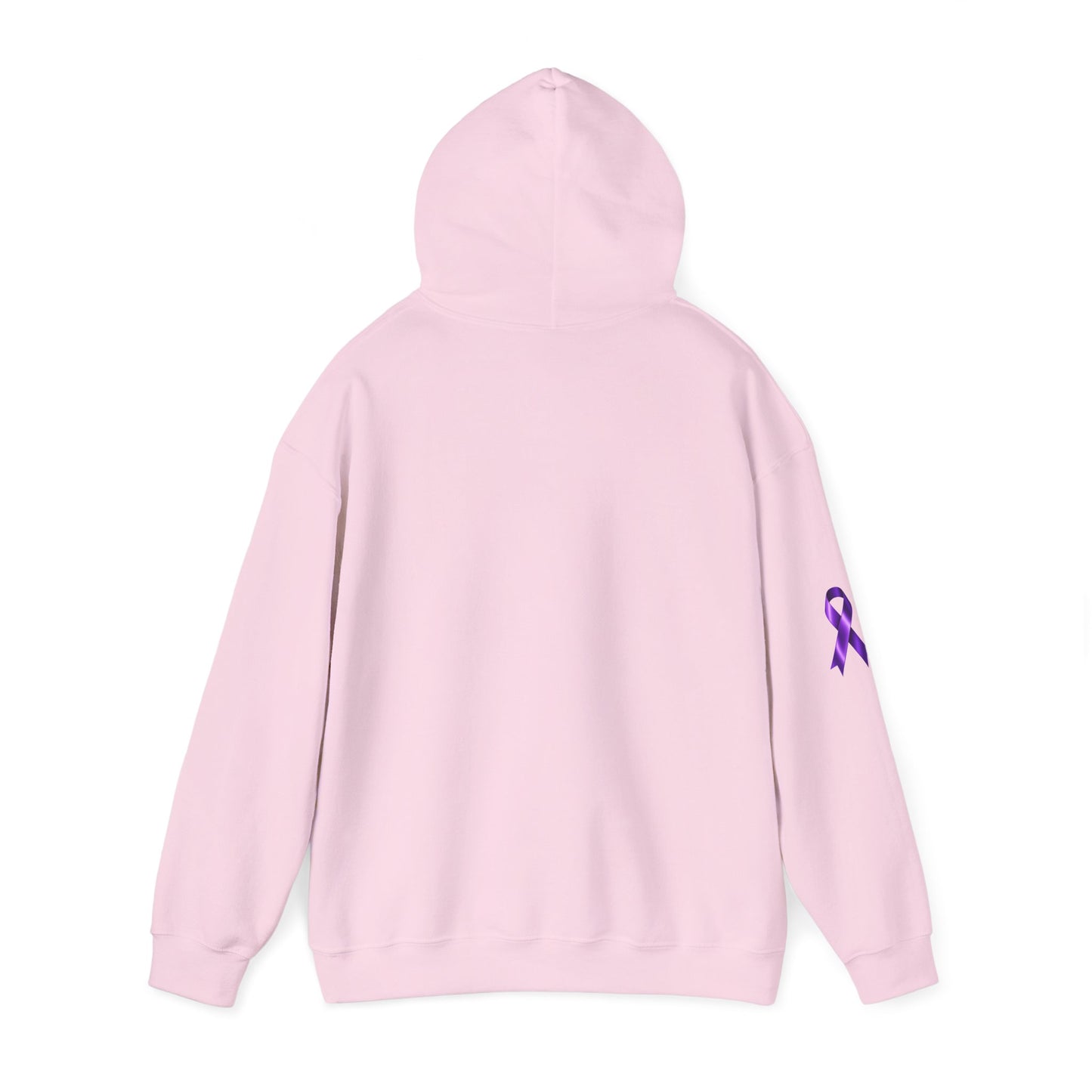 Pancreatic Cancer Awareness Hoodie – Purple Ribbon Floral Support Sweatshirt