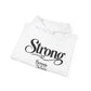 Strong Because of Jesus Hoodie - Christian Faith Inspirational Pullover