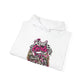 Racer Girl Motorcycle Hoodie — "Real Girls Let 'Er Eat" / "A Little Roost Never Hurt"