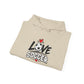 Soccer Love Hoodie – 'Love Soccer' Heart & Ball Graphic Hooded Sweatshirt