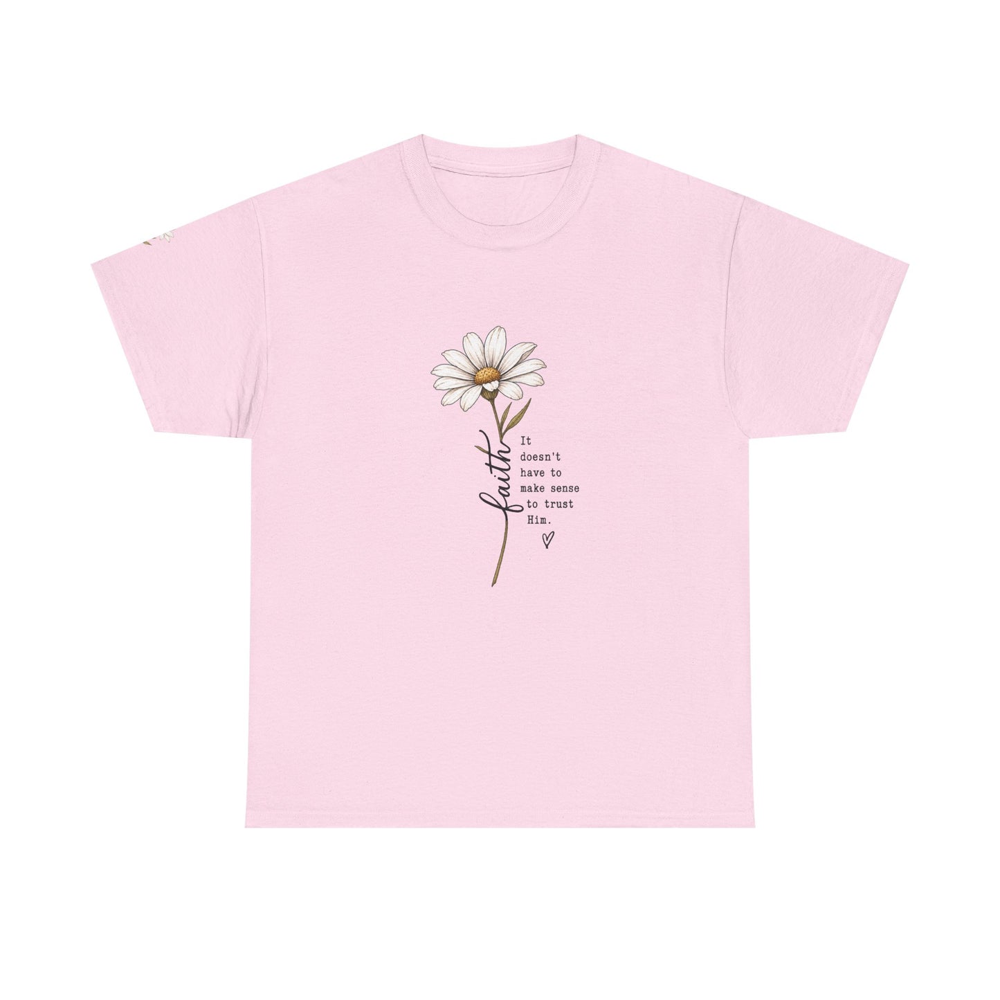 Daisy Illustration Tee – "It's Okay to Have a Little More Time" Inspirational Floral T‑Shirt