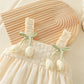 Baby Romper Girl Baby Strap Flower Suit Full Moon Baby