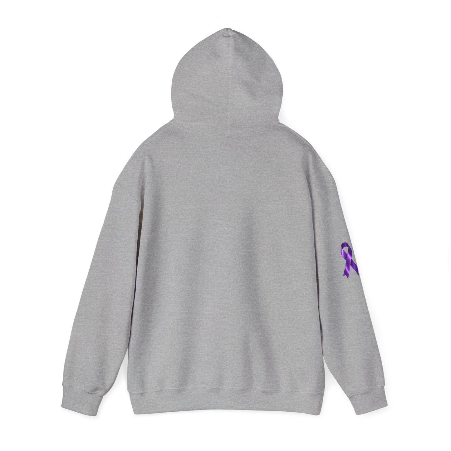 Pancreatic Cancer Awareness Hoodie – Purple Ribbon Floral Support Sweatshirt