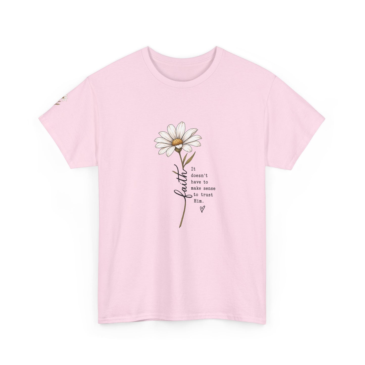 Daisy Illustration Tee – "It's Okay to Have a Little More Time" Inspirational Floral T‑Shirt