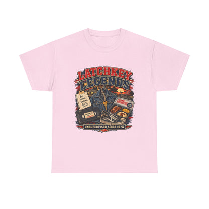 Latchkey Legends T‑Shirt – Vintage 'Unsupervised Since 19??' Retro Kids of the 80s Tee