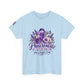 Pancreatic Cancer Awareness T-Shirt — Purple Ribbon Hope, Strength & Faith Tee