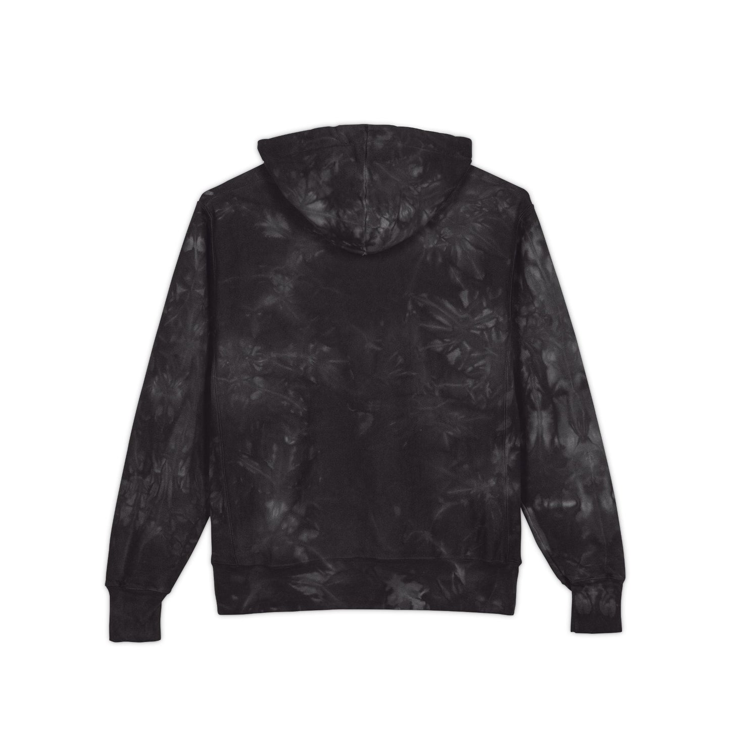 Tie-Dye Hoodie — Embroidered "Good Vibes" Peace Sign