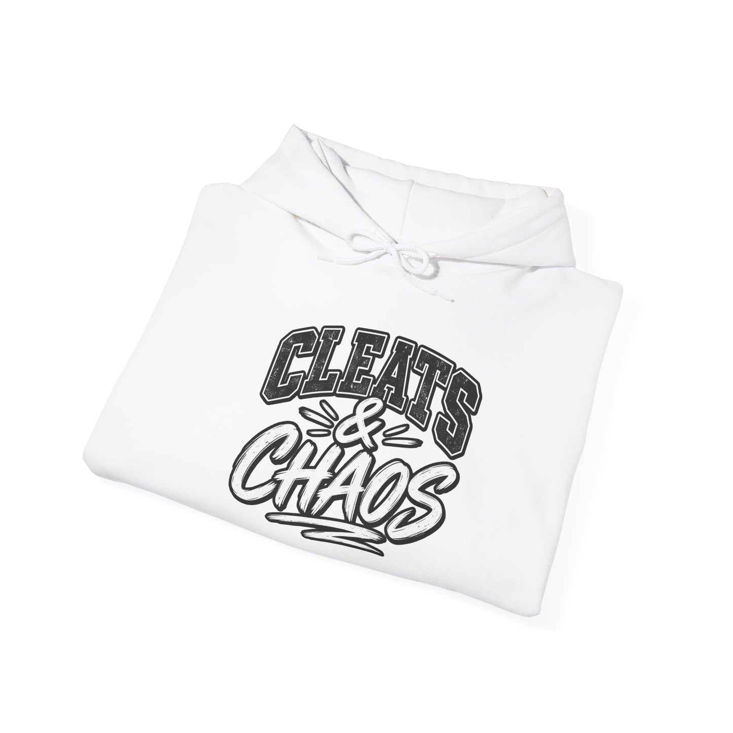 Cleats & Chaos Hoodie — Graphic Athletic Football Sweatshirt