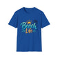 Beach Life T‑Shirt — Retro Sun & Palm Vacation Tee