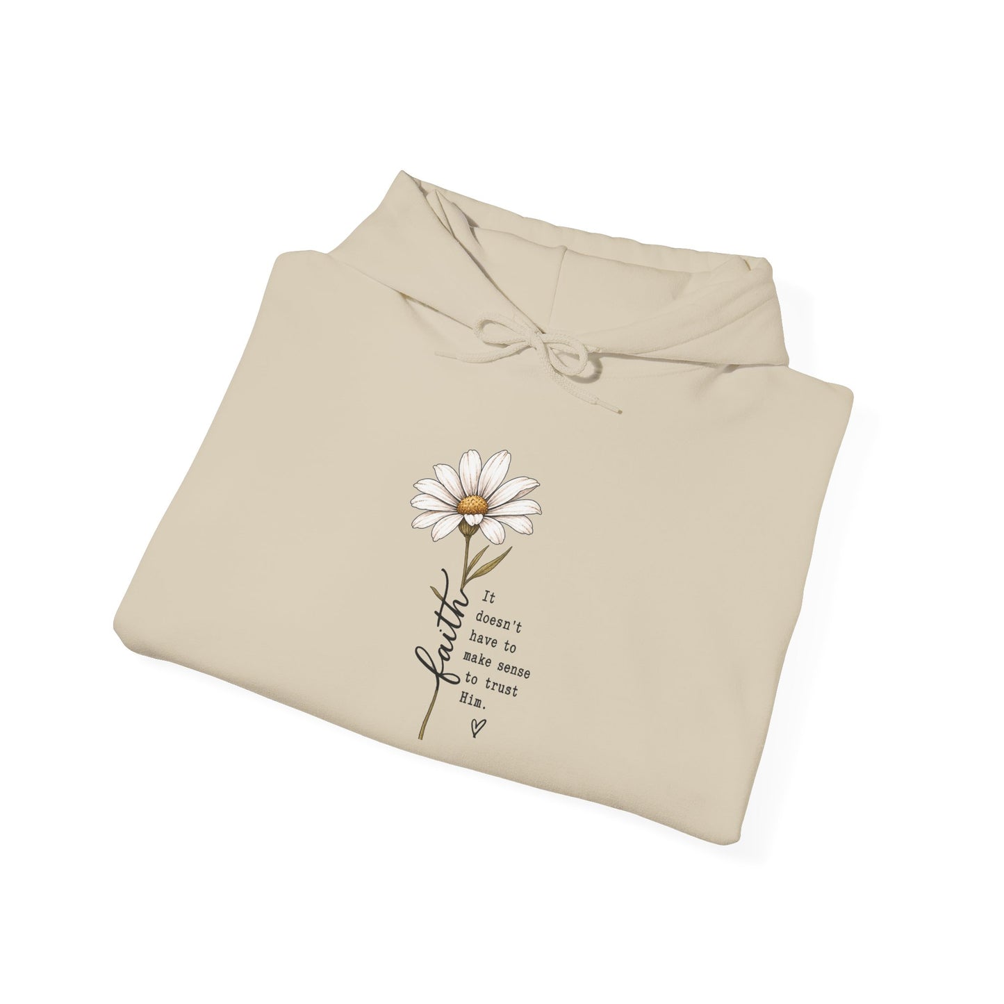 Daisy Comfort Hoodie — 'don't be the same be better' Minimal Floral Pullover