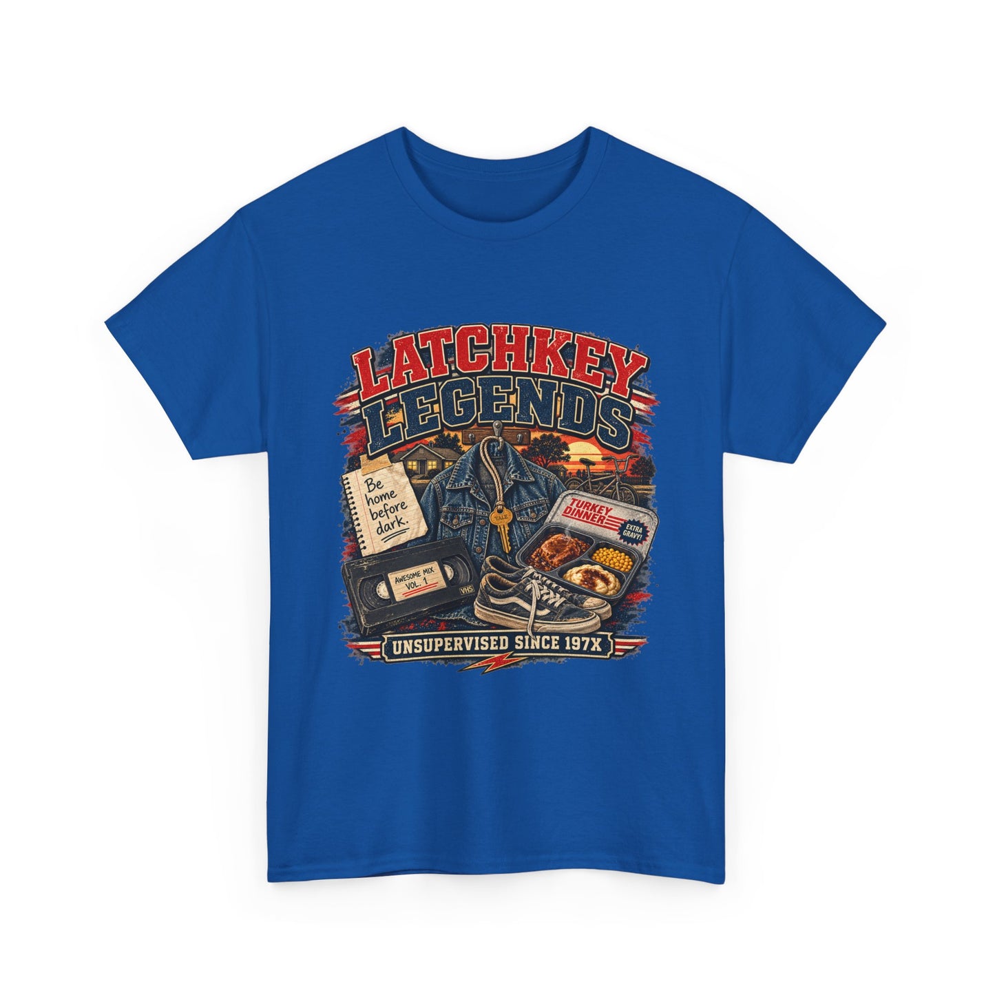 Latchkey Legends T‑Shirt – Vintage 'Unsupervised Since 19??' Retro Kids of the 80s Tee