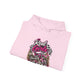 Racer Girl Motorcycle Hoodie — "Real Girls Let 'Er Eat" / "A Little Roost Never Hurt"