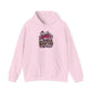Hoodie — 'Real Girls Let'er Eat' Pink Motorcycle Graphic Hoodie