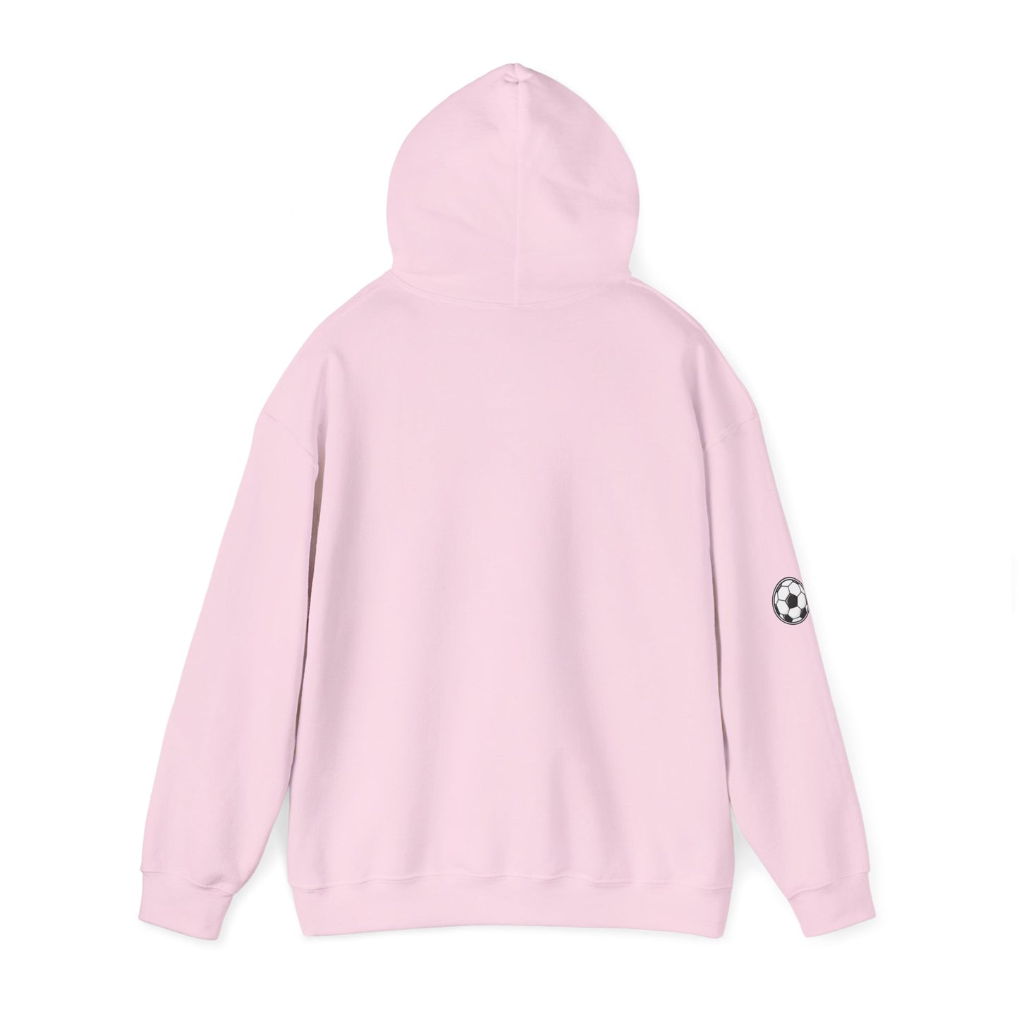 Soccer Love Hoodie – 'Love Soccer' Heart & Ball Graphic Hooded Sweatshirt