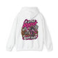Racer Girl Motorcycle Hoodie — "Real Girls Let 'Er Eat" / "A Little Roost Never Hurt"
