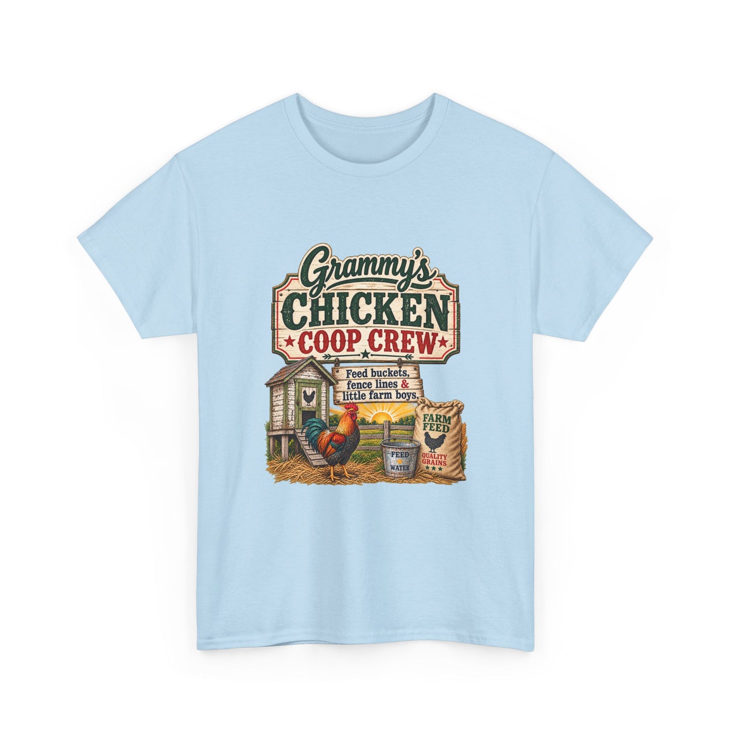 Grammy's Chicken Coop Crew T-Shirt — Vintage Farmhouse Gift for Grandma